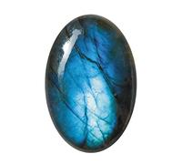 INDIA MADE 11.25 Ratti 10.25 Crt Labradorite Oval easing Gemstone Gray Oval Shape Stone For Reiki Stone easing Crystal easing & Meditation-B0D2Y2DGM4
