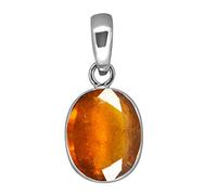 INDIA MADE 11.25 Ratti 10.47 Carat A+ Quality Hessonite Gomed Gemstone Pendant For Women'S And Men'S-B08PG17FHH