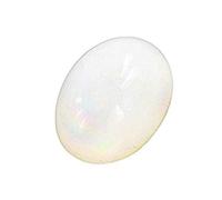 INDIA MADE 11.25 Ratti Certified Natural Original White Opal (Austalian) Rashi Ratan Gemstone For Astrology-B08YXBS9FX, Silver, Created Sapphire
