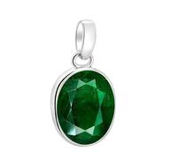INDIA MADE 12.25 Ratti Lab Certified Natural Emerald Loose Gemstone Panna Pendant Locket For Men And Women Astrological Purpose-B0DMFFRB3Z