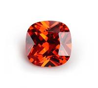 INDIA MADE 14.25 Ratti -13.75 Carat Natural Garnet Zirconia Cushion Cut Gemstone Lab Certified Loose Gemstone For Man Or Women Jewellery Making Loose Gemstone-B0C1H4Y9JK