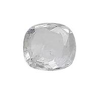 INDIA MADE 14.55 Carat / 15.25 Ratti Certified Ceylon White Sapphire Natural Gemstone For Men And Women-B0BVR4XD9N, Silver, Created Sapphire