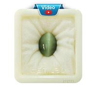INDIA MADE 15.25 Ratti / 14.45 Carat Cat Eye Gemstone For Men And Women Lehsuniya Stone Certified For Astrological Purpose Natural Gemstone-B0CDP8V96D