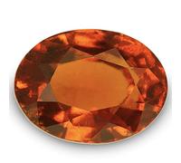 INDIA MADE 15.25 Ratti Natural Cylone Gomed Stone Certified Hessonite Garnet A1+ Quality Astrological Loose Gemstone-B0C4HG2WXT