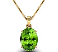 INDIA MADE 15.25 Ratti Natural Peridot Pendant Stone Gold Plated Locket Original Certified Gemstone Lab Tested-B0BYVRPJ2R