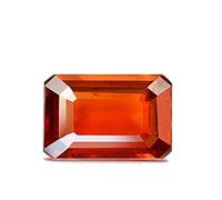INDIA MADE 19.25 Ratti 18.40 Carat Certified Untreated AA Quality and Certified by WTGTL Natural Gomed Stone Gomed Hessonite Astrological Gemstone 35331 Silver Tone