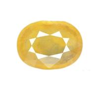INDIA MADE 2.25 Ratti 1.77ct Yellow Sapphire Pukhraj Untreated Ceylon Sapphire Certified Natural Gemstone A++ Quality B0C5JT4P24 Silver Simulated Sapphire Silver