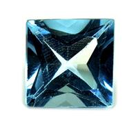 INDIA MADE 2.25 Ratti Original Certified Blue Topaz Loose Gemstone 2.04 Carat Princess Cut Engerised Stone Wholesale-B07K7C8L8J
