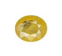 INDIA MADE 2.50 Ratti / 1.80 Carat Aaa++ Quality Yellow Sapphire Ceylon Mined Pukhraj Gemstone Certified Natural Gemstone B0C74PDQ5Q, Silver Tone, Created Sapphire