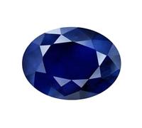 INDIA MADE 3.50 Ratti Super Deluxe Quality Unheated Untreated Ceylon Blue Sapphire Stone I Neelam/Nilam Birthstone I Precious Loose Gemstone Certified by Lab - B0BVJ3SFH9, Silver