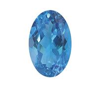INDIA MADE 3 To 12.50 Ratti Natural Blue Topaz Gemstone Original Cetified Stone For Astrological Purpose For Unisex-B0BB66QDHF