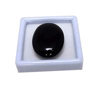 INDIA MADE 31.80 Cts Kala Sulemani Kala Hakik (Akik) Stone Rare & Black Oval Shape Pendant Size/Bracelet Size Gemstone-B07SD6XXXW