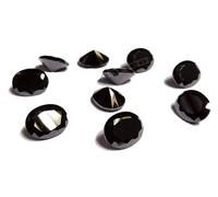 INDIA MADE 3X5Mm To 15X20Mm Aaa Grade Oval Shape Black Color Cubic Zirconia, Synthetic Black Diamond Transparent Loose Stone Supplies Zircon For Jewellry Making-B0CY84CB7R
