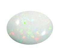 INDIA MADE 4.00 Ratti Opal Stone Certified Natural Fire A+ Quality White Astrological Opal Loose Gemstone-B0BY42LQJ6
