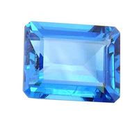 INDIA MADE 4.25 Carat Certified Natural Gemstone Blue American Diamond Cubic Zirconia B0BMYS4SM8