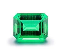 INDIA MADE 4.25 Ratti 3.00 Carat Natural Aaa++ Quality Green Loose Gemstone Natural Certified Emerald/Panna Stone For Men And Women (Lab Approved)-B0B5LPX2BL