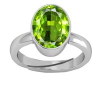INDIA MADE 4.25 Ratti 3.30 Carat Peridot Stone Adjustable Ring Original and Certified by GGTL Natural Paridot Unheated and Untreated Gemstone B0DMKLQ19R