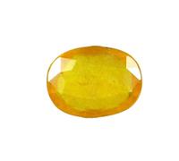 INDIA MADE 4.25 Ratti Ceylon Yellow Sapphire Gemstone Original Pukhraj Stone Certified For Men And Women-B0C55NHKRB