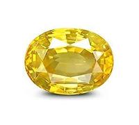 INDIA MADE 4.25 Ratti Yellow Sapphire Pukhraj Ggtl Certified (Ceylon) Natural Original Aaa++ Quality Loose Gemstone-B0CKWGYY2Q