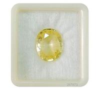 INDIA MADE 4.42 Carat/5.25 Ratti Yellow Sapphire-Pukhraj Stone Untreated,Sapphire Certified Natural Gemstone A++ Quality-B0CWHB4VRB