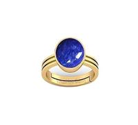 INDIA MADE 4.42 Ct, 5.25 Ratti Blue Lajward Stone Natural Lapis Lazuli Lajwart Ratna Pathar Gemstone Ring For Men And Women-B0BMZ7SJ94