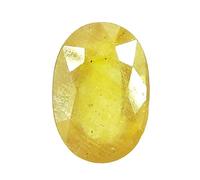 INDIA MADE 4.50 Ratti 3.77 Carat Unheated Untreated Yellow Sapphire Pukhraj Stone Original Certified Natural Gemstone Aaa+ Quality-B0C5TFFC1Q