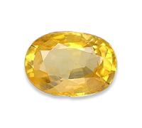 INDIA MADE 5.25 Ratti - 4.45 Carat Unheated Untreated Yellow Sapphire Pukhraj Stone Original Certified Natural Gemstone-B0CKWGT494