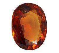 INDIA MADE 5.25 Ratti / 4.80 Carat Certified Unheated Untreatet A+ Quality Natural Hessonite Garnet Gomed Loose Gemstone For Men & Women-B09GKTV21N