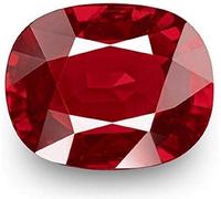 INDIA MADE 5.25 Ratti Natural A Quality Burma Ruby Manik Stone Original Earth Mind Certified Natural Loose Gemstone (Lab - Teset)-5851, Silver, Created Sapphire