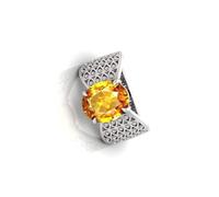 INDIA MADE 5.25 Ratti Pukhraj Stone Original Certified Yellow Sapphire Gemstone Adjustable Ring with Lab Certificate for Women Men D-2-B0D9DMNN97, Silver, Artificial Sapphire, Silver
