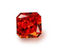 INDIA MADE 5.25 Ratti Squire Cut Natural Red Cubic Zirconia Gemstone Lab Certified Loose Gemstone For Man Or Women-B0C1H5J7CS
