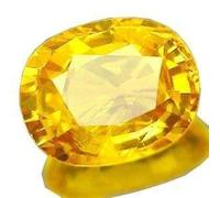 INDIA MADE 6.25 Ratti 5.52ct Yellow Sapphire Gemstone Certified Pukhraj Cultured Stone Lab Tested Astrological Purpose 32799 Silver Created Sapphire