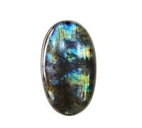 INDIA MADE 6.25 Ratti Natural Labradorite Palm Stone For Relaxation, Meditation And Crystal easing Gemstones-B0DK94HZ72