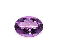 INDIA MADE 6.40 Ratti / 5.77 Cts Natural Amethyst/Katela Rich Purple Finest Brazilian Oval Mixed Cut Astrological Grade Gemstone For Unisex-B07FNWP9ZK