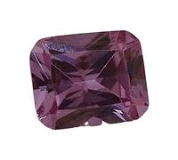 INDIA MADE 6 Carat / 6.50 Ratti / 1 Pc Emerald Cut Light Purple Amethyst Zircon Cubic Zirconia (Zircon) Pure Brilliance Light Purple Color-B09H7K18M4