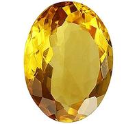 INDIA MADE 7.25 Carat Natural Aa++ Quality Original Citrine Sunehla Certified Astrological Purpose Loose Gemstone For Men & Women (Lab Tested)-B0C1KLSNRM
