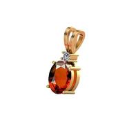 INDIA MADE 7.25 Ratti 6.00 Carat Hessonite Garnet Stone Ashtdhatu Pendant Original And Certified By Ggtl Natural Gomed Gemstone Unheated And Untreated For Astrological Purpose |1734|-B0C81W6T5Y