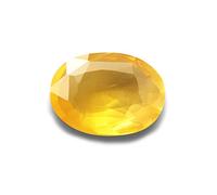 INDIA MADE 7.25 Ratti - 6.45ct Yellow Sapphire Gemstone Original Certified Pukhraj Stone Natural for Men and Women B0CH6M9CC5