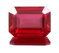 INDIA MADE 7.25 Ratti Natural Aa++ Quality Burma Ruby Manik Stone Original Earth Mind Certified (Lab - Approved) Square Shape Aaaa+ Gemstone Excellent Square Cut-B0DPML44KP