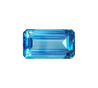 INDIA MADE ,7.25 Ratti Natural Blue Topaz Original And Certified Semi Precious Loose Gemstone For Men And Women With Excellent Cut Shape-B07HRWQPD2