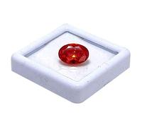 INDIA MADE 7.25 Ratti Red Zircon Cubic Zirconia Oval Cut Loose ~ 10 Mm Size ~ 1 Pcs For Jewelry Making/Rings/Pendant-B07QPDY6WT