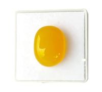 INDIA MADE 7.47 Carat Certified Natural Yellow Sulemani Hakik Gemstone Agate Haqiq Haqiq Stone for Men and Women - B0CV548CC6 Silver Created Sapphire