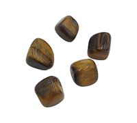 INDIA MADE 78.500 Gram Natural Tiger'S Eye/Tiger Stone/Tiger'S Eye Gemstone Chitti Stone Set Of 5 Pcs-B0BT9XVVZZ