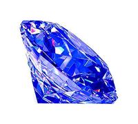INDIA MADE 8.00 Ratti 7.00 Carat Certified Blue Zircon Stone I Round Shape Cubic Blue Diamond Gemstone-B0C1P65YKV