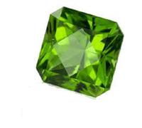 INDIA MADE 8.00 Ratti 7.25 Carat Certified Untreated Untreated Natural Peridot Quality Loose Gemstone for Men and Women - 26729, Silver Tone, Created Sapphire
