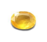INDIA MADE 8.25 Ratti - 7.45 Carat Ceylone Yellow Sapphire Gemstone Original Certified Pukhraj Stone Natural For Men & Women-B0CKW4VPKR