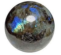 INDIA MADE 9.25 Ratti 8.0 Crt Labradorite Oval easing Gemstone Gray Oval Shape Stone For Reiki Stone easing Crystal easing & Meditation-B0DK94Z855