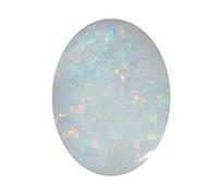 INDIA MADE 9.25 Ratti Opal Stone Certified Natural Oval White Australian Gemstone-B098L5H5W2