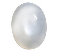 INDIA MADE , A+ Quality 12.25 Rats / 11.00 Carat Oval Cabochon Natural Moonstone A+ Quality Lab Certified for Men and Women, S-B09HHLKCHS, Silver, Created Sapphire
