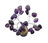 INDIA MADE Amethyst Crystal Tree Crystals Gemstones Feng Shui Tree Natural Tumbled Stones Money Tree Of Life-B0CTJY7RZQ